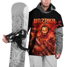 Накидка на куртку 3D с принтом BRZRKR , 100% полиэстер |  | berzerker | brzrkr | comics | брзркр | киану ривз | комиксы