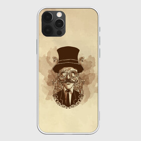 Чехол для iPhone 12 Pro Max с принтом RETRO MAN | STEAMPUNK , Силикон |  | cosplay | design | diy | do it yourself | handmade | how to | men | steampunk | дизельпанк | киберпанк | лучший стимпанк | мен | мужик | мужчина | очки | ретро | своими руками | старик | стимпанк | стимпанк стиль | стимпанк фильмы