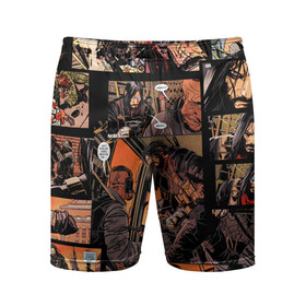 Мужские шорты спортивные с принтом BRZRKR ,  |  | Тематика изображения на принте: berzerker | brzrkr | comics | брзркр | киану ривз | комиксы