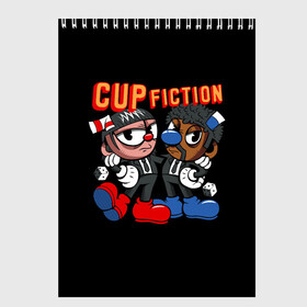 Скетчбук с принтом CUP FICTION , 100% бумага
 | 48 листов, плотность листов — 100 г/м2, плотность картонной обложки — 250 г/м2. Листы скреплены сверху удобной пружинной спиралью | Тематика изображения на принте: art | cartoon | cup | cuphead | devil | dice | fiction | game | king | mugman | pulp | the | арт | бос | босс | голова | демон | дьявол | игра | капхед | криминальное | магмен | мультик | мультфильм | платформер | чаша | чашка | человек | черт 