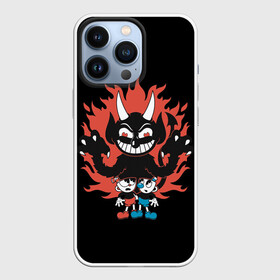 Чехол для iPhone 13 Pro с принтом CUPHEAD ,  |  | art | cartoon | cup | cuphead | devil | dice | game | king | mugman | the | арт | бос | босс | голова | демон | дьявол | игра | капхед | магмен | мультик | мультфильм | платформер | чаша | чашка | человек | черт