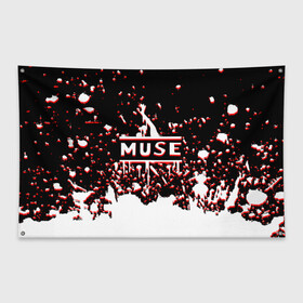 Флаг-баннер с принтом muse , 100% полиэстер | размер 67 х 109 см, плотность ткани — 95 г/м2; по краям флага есть четыре люверса для крепления | alternative | alternative rock | christopher wolstenholme | dominic howard | matthew bellamy | muse | muse musical group | music (tv genre) | warner music group (record label) | wmg | альтернатива | доминик ховард | муза | музыкальная группа