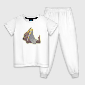Детская пижама хлопок с принтом Крошка Анубис (профиль) , 100% хлопок |  брюки и футболка прямого кроя, без карманов, на брюках мягкая резинка на поясе и по низу штанин
 | egypt | боги египта | египет | милота | пирамида | сфинкс