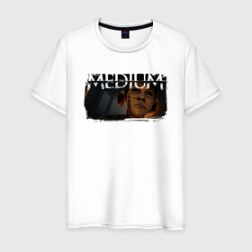 Мужская футболка хлопок с принтом The Medium Sadness , 100% хлопок | прямой крой, круглый вырез горловины, длина до линии бедер, слегка спущенное плечо. | horror | medium | the medium | марианна | медиум