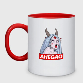 Кружка двухцветная с принтом AHEGAO KAGUYA | АХЕГАО КАГУЯ , керамика | объем — 330 мл, диаметр — 80 мм. Цветная ручка и кайма сверху, в некоторых цветах — вся внутренняя часть | Тематика изображения на принте: ahegao | japanese anime | kawai | kowai | oppai | otaku | senpai | sugoi | waifu | yandere | ахегао | ковай | отаку | семпай | сенпай | сэмпай | яндере | японская анимация