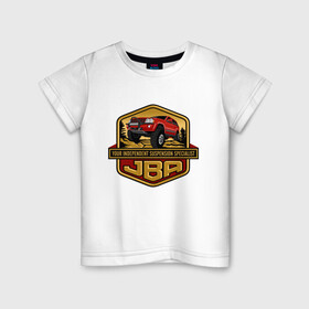 Детская футболка хлопок с принтом Jeep JBA , 100% хлопок | круглый вырез горловины, полуприлегающий силуэт, длина до линии бедер | america | avto | car | v8 | машина | скорость | триал