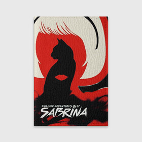Обложка для паспорта матовая кожа с принтом Sabrina Spellman , натуральная матовая кожа | размер 19,3 х 13,7 см; прозрачные пластиковые крепления | sabrina | sabrina spellman | красный | леденящие душу приключения сабрины