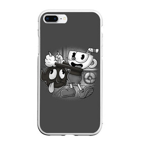 Чехол для iPhone 7Plus/8 Plus матовый с принтом CUPHEAD , Силикон | Область печати: задняя сторона чехла, без боковых панелей | art | cartoon | cup | cuphead | devil | dice | game | king | mugman | the | арт | бос | босс | голова | демон | дьявол | игра | капхед | магмен | мультик | мультфильм | платформер | чаша | чашка | человек | черт