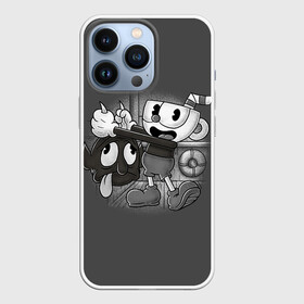 Чехол для iPhone 13 Pro с принтом CUPHEAD ,  |  | art | cartoon | cup | cuphead | devil | dice | game | king | mugman | the | арт | бос | босс | голова | демон | дьявол | игра | капхед | магмен | мультик | мультфильм | платформер | чаша | чашка | человек | черт