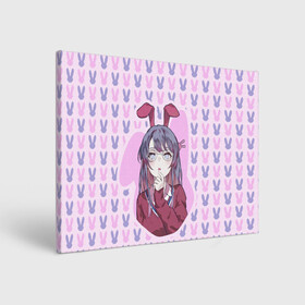 Холст прямоугольный с принтом Mai Bunny , 100% ПВХ |  | anime | aobuta | bunny | bunny girl | futaba | kaede | mai | nodoka | pfnds | rio | sakuta | shoko | аниме | анимэ | девочка зайка | зайка | каэдэ | комедия | маи | нодока | панда | рио | сакута | сёко | футаба | шоко