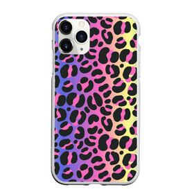 Чехол для iPhone 11 Pro Max матовый с принтом Neon Leopard Pattern , Силикон |  | Тематика изображения на принте: africa | afrika | gradient | summer | tropical | африка | африканский узор | градиент | леопард | леопардовый узор | лето | неон | неоновое свечение | паттерт | пятна | разные цвета | саванна | тропики | тропический узор