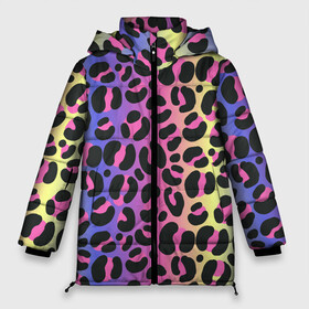 Женская зимняя куртка Oversize с принтом Neon Leopard Pattern , верх — 100% полиэстер; подкладка — 100% полиэстер; утеплитель — 100% полиэстер | длина ниже бедра, силуэт Оверсайз. Есть воротник-стойка, отстегивающийся капюшон и ветрозащитная планка. 

Боковые карманы с листочкой на кнопках и внутренний карман на молнии | africa | afrika | gradient | summer | tropical | африка | африканский узор | градиент | леопард | леопардовый узор | лето | неон | неоновое свечение | паттерт | пятна | разные цвета | саванна | тропики | тропический узор