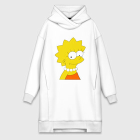 Платье-худи хлопок с принтом Лиза Симпсон ,  |  | lisa simpson | simpsons | лиза | лиза симпсон | симпсоны