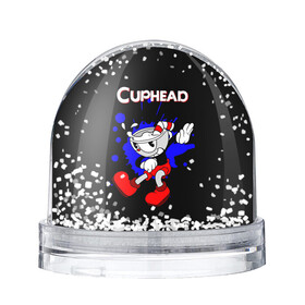 Снежный шар с принтом Cuphead , Пластик | Изображение внутри шара печатается на глянцевой фотобумаге с двух сторон | cup head | cuphead | run and gun | детям | капхед | капхэд | логотипы игр | персонажи игр | чашка