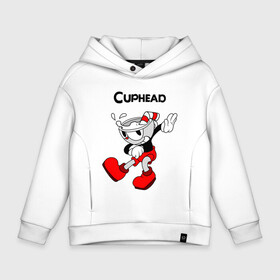 Детское худи Oversize хлопок с принтом Cuphead/Капхед , френч-терри — 70% хлопок, 30% полиэстер. Мягкий теплый начес внутри —100% хлопок | боковые карманы, эластичные манжеты и нижняя кромка, капюшон на магнитной кнопке | cup head | cuphead | run and gun | детям | капхед | капхэд | логотипы игр | персонажи игр | чашка