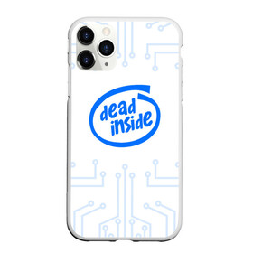 Чехол для iPhone 11 Pro матовый с принтом DEAD INSIDE , Силикон |  | Тематика изображения на принте: dead inside | dont open | гуль | дед инсайт | дединсайт | дэд инсайт | дэдинсайт | интроверт | кен канеки | мертв внутри | мертвый внутри