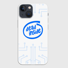 Чехол для iPhone 13 mini с принтом DEAD INSIDE ,  |  | dead inside | dont open | гуль | дед инсайт | дединсайт | дэд инсайт | дэдинсайт | интроверт | кен канеки | мертв внутри | мертвый внутри