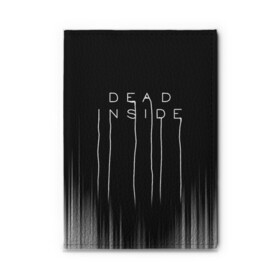 Обложка для автодокументов с принтом DEAD INSIDE | DEATH STRANDING , натуральная кожа |  размер 19,9*13 см; внутри 4 больших “конверта” для документов и один маленький отдел — туда идеально встанут права | Тематика изображения на принте: dead inside | dont open | гуль | дед инсайт | дединсайт | дэд инсайт | дэдинсайт | интроверт | кен канеки | мертв внутри | мертвый внутри