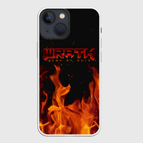 Чехол для iPhone 13 mini с принтом WRATH: Aeon of Ruin FIRE ,  |  | 90 е | aeon of ruin | quake | tegunvteg | wrath | wrath: aeon of ruin | игра | компьютерная игра | монстры | огонь | пламя | ретро | реьро шутер | шутер