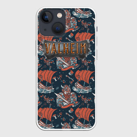 Чехол для iPhone 13 mini с принтом Valheim ,  |  | fantasy | mmo | valheim | valve | валхейм | вальхейм | викинги | выживалка | игра | королевская битва | ммо | ролевая игра | фэнтази