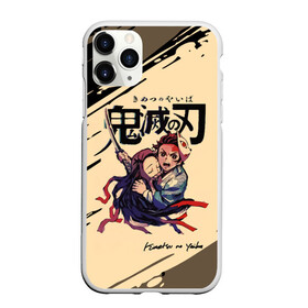 Чехол для iPhone 11 Pro матовый с принтом Kimetsu no Yaiba , Силикон |  | demon slayer | kamado | kimetsu no yaiba | nezuko | tanjiro | аниме | гию томиока | зеницу агацума | иноске хашибира | камадо | клинок | корзинная девочка | манга | музан кибуцуджи | незуко | рассекающий демонов | танджиро