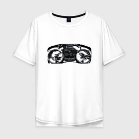 Мужская футболка хлопок Oversize с принтом Панель приборов суперкара , 100% хлопок | свободный крой, круглый ворот, “спинка” длиннее передней части | koenigsegg | гиперкар | панель приборов | приборы авто | суперкар