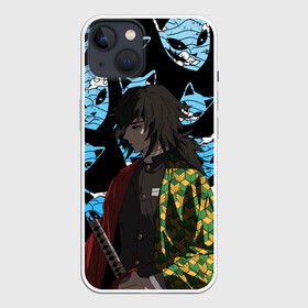 Чехол для iPhone 13 с принтом ГИО ТОМИОКА | КЛИНОК ,  |  | demon slayer | kimetsu no yaiba | kocho shinobu | nezuko | shinobu | slayer | tanjiro | zenitsu | гию томиока | зенитсу | зенитцу | зеницу | иноске хашибира | клинок рассекающий демонов | незуко | танджиро | шинобу кочо