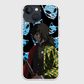 Чехол для iPhone 13 mini с принтом ГИО ТОМИОКА | КЛИНОК ,  |  | demon slayer | kimetsu no yaiba | kocho shinobu | nezuko | shinobu | slayer | tanjiro | zenitsu | гию томиока | зенитсу | зенитцу | зеницу | иноске хашибира | клинок рассекающий демонов | незуко | танджиро | шинобу кочо