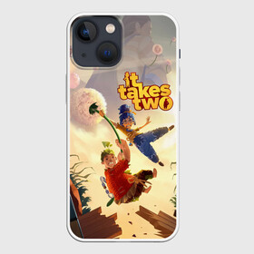 Чехол для iPhone 13 mini с принтом It Takes Two ,  |  | Тематика изображения на принте: action | adventure | ea games | electronic arts | games | it takes two | origin | playstation 5 | ps 5 | unreal engine | игры | приключения | пс 5 | сони плейстейшен | экшен