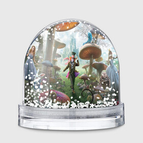 Игрушка Снежный шар с принтом Алиса , Пластик | Изображение внутри шара печатается на глянцевой фотобумаге с двух сторон | абстракция | алиса | арт | рендеринг | страна чудес