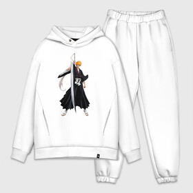 Мужской костюм хлопок OVERSIZE с принтом Блич   Ичиго ,  |  | anime | bleach | hero | ichigo kurosaki | manga | блич | герой | ичиго куросаки