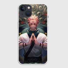 Чехол для iPhone 13 с принтом МАГИЧЕСКАЯ БИТВА | SUKUNA ,  |  | anime | japan | japanese | jujutsu | jujutsu kaisen | kaisen | sukuna | tattoo | аниме | двуликий призрак | иероглифы | инумаки | итадори | итадори юдзи | магическая битва | нобара | панда | рёмен | рёмен сукуна | сатору | сукуна