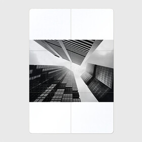 Магнитный плакат 2Х3 с принтом Минимализм , Полимерный материал с магнитным слоем | 6 деталей размером 9*9 см | Тематика изображения на принте: архитектура | город | здания | минимализм | небо | фото | черно белое