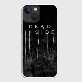 Чехол для iPhone 13 mini с принтом DEAD INSIDE | DEATH STRANDING ,  |  | dead inside | dont open | гуль | дед инсайт | дединсайт | дэд инсайт | дэдинсайт | интроверт | кен канеки | мертв внутри | мертвый внутри