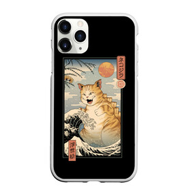 Чехол для iPhone 11 Pro матовый с принтом CATZILLA , Силикон |  | cat | cats | catzilla | godzilla | japan | kaiju | neko | ninja | retro | samurai | shark | wave | yakuza | акула | волна | годзилла | кайдзю | катана | кот | котенок | котзилла | коты | котэ | котята | кошка | неко | ниндзя | ретро | самурай | якудза