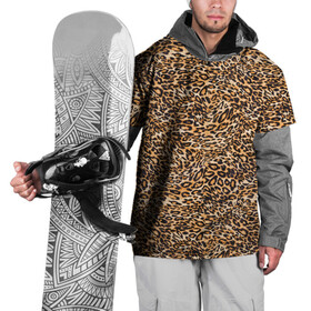 Накидка на куртку 3D с принтом Leopard , 100% полиэстер |  | cheetah | leopard | wool | леопард