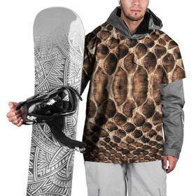 Накидка на куртку 3D с принтом Snake Skin , 100% полиэстер |  | reptile | scales | skin | snake | змея