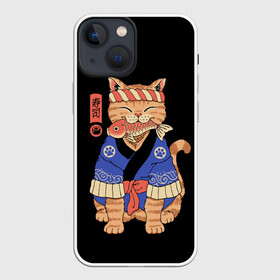 Чехол для iPhone 13 mini с принтом Суши Мастер ,  |  | cat | cats | japan | master | ninja | samurai | sushi | yakuza | катана | кот | котенок | коты | котэ | котята | кошка | мастер | ниндзя | самурай | суши | якудза | япония
