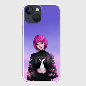 Чехол для iPhone 13 mini с принтом ANIME GIRL ,  |  | anime | girl | loli | аниме | аниме девушка | анимэ | арт | градиент | девочка | девушка | дизайн | женщина | краски | красотка | лоли | милашка | милая | мода | облака | розовые волосы | розовый | стерва | стиль