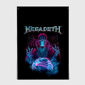 Постер с принтом MEGADETH , 100% бумага
 | бумага, плотность 150 мг. Матовая, но за счет высокого коэффициента гладкости имеет небольшой блеск и дает на свету блики, но в отличии от глянцевой бумаги не покрыта лаком | grange | hardcore | megadeth | metal | music | punk | rock | trash | usa | мастейн | мегадес | метал | музыка | панк | рок | трэш