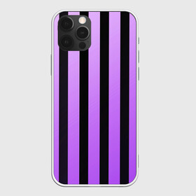 Чехол для iPhone 12 Pro с принтом Полосатость , силикон | область печати: задняя сторона чехла, без боковых панелей | purple | полосы | футбол | хайп | яркий
