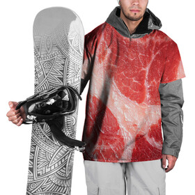 Накидка на куртку 3D с принтом МЯСНИК , 100% полиэстер |  | Тематика изображения на принте: абстракция | жир | мясо | свинина | хайп