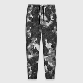 Мужские брюки 3D с принтом Gray Camouflage , 100% полиэстер | манжеты по низу, эластичный пояс регулируется шнурком, по бокам два кармана без застежек, внутренняя часть кармана из мелкой сетки | Тематика изображения на принте: army | camo | camouflage | military | камуфляж