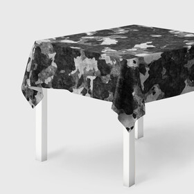 Скатерть 3D с принтом Gray Camouflage , 100% полиэстер (ткань не мнется и не растягивается) | Размер: 150*150 см | Тематика изображения на принте: army | camo | camouflage | military | камуфляж