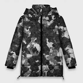 Женская зимняя куртка Oversize с принтом Gray Camouflage , верх — 100% полиэстер; подкладка — 100% полиэстер; утеплитель — 100% полиэстер | длина ниже бедра, силуэт Оверсайз. Есть воротник-стойка, отстегивающийся капюшон и ветрозащитная планка. 

Боковые карманы с листочкой на кнопках и внутренний карман на молнии | Тематика изображения на принте: army | camo | camouflage | military | камуфляж