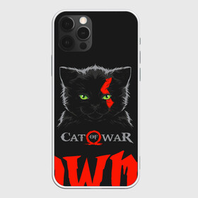 Чехол для iPhone 12 Pro с принтом Cat of war , силикон | область печати: задняя сторона чехла, без боковых панелей | cat | gad of war | game | games | god of war | god of wor | атрей | атрэй | бог войны | игра | игры | кот | котёнок | кошки | кратос