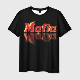 Мужская футболка 3D с принтом Мафия Mafia , 100% полиэфир | прямой крой, круглый вырез горловины, длина до линии бедер | mafia | веселье | гангстер | игры | компания | мафия | настольные игры | отдых | развлечение