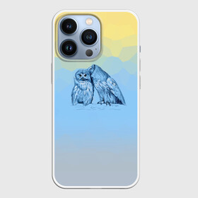 Чехол для iPhone 13 Pro с принтом Совиная нежность ,  |  | 2021 | color2021 | illuminating | pantone | ultimate grey | yellow | желтый | любовь | природа | путешествия | серый | совы