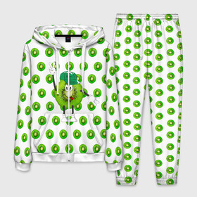 Мужской костюм 3D с принтом Mr. Kiwi , 100% полиэстер | Манжеты и пояс оформлены тканевой резинкой, двухслойный капюшон со шнурком для регулировки, карманы спереди | Тематика изображения на принте: happy kiwi | kiwi | еда | киви | мистер киви | счастливый киви | ягода