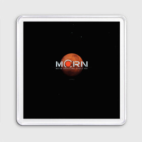Магнит 55*55 с принтом Марс , Пластик | Размер: 65*65 мм; Размер печати: 55*55 мм | Тематика изображения на принте: the expanse | космос | марс | марсиане | пространство | сериал | фантастика | экспансия